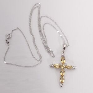 Marialite Cross Pendant and Italian 20" Chain